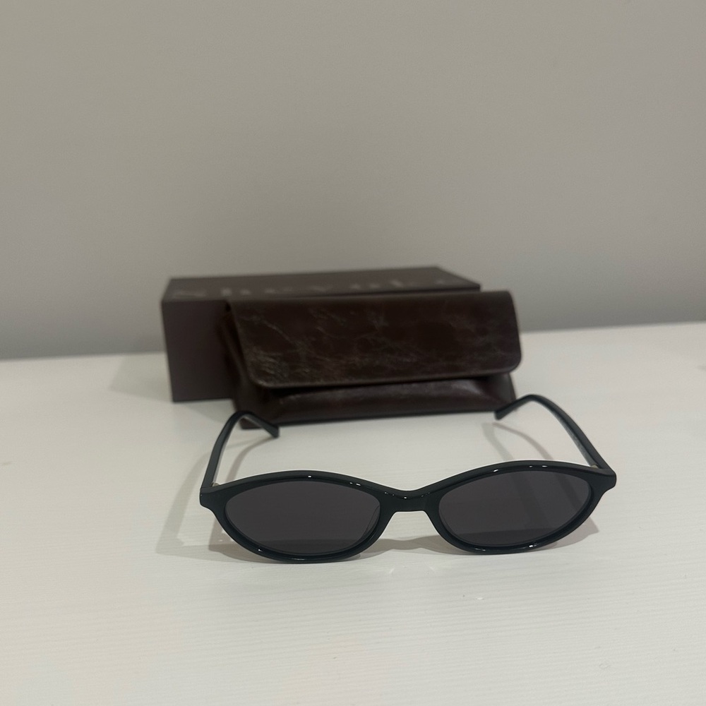 Shevoke ZULU Black Oval Sunglasses
